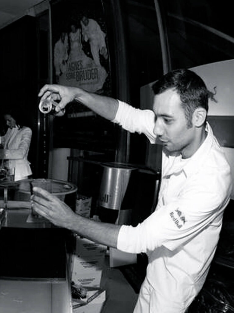 Red bull bartender in action