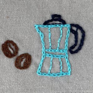 Style Dishtowel Coffee pot No 02